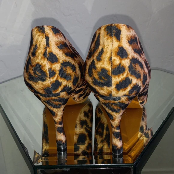 Sizes 10 Custom Shoes leopard print heels - Picture 3 of 5